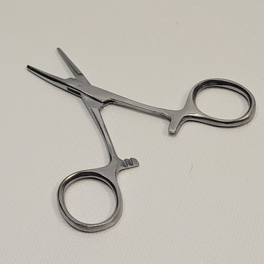 3.5" Self-Locking Tweezers / Hemostat w/ Curved End