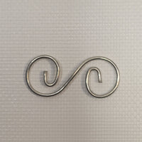 Metal Curly Q's Set - 1 7/16" x 9/16" (6 Pack)