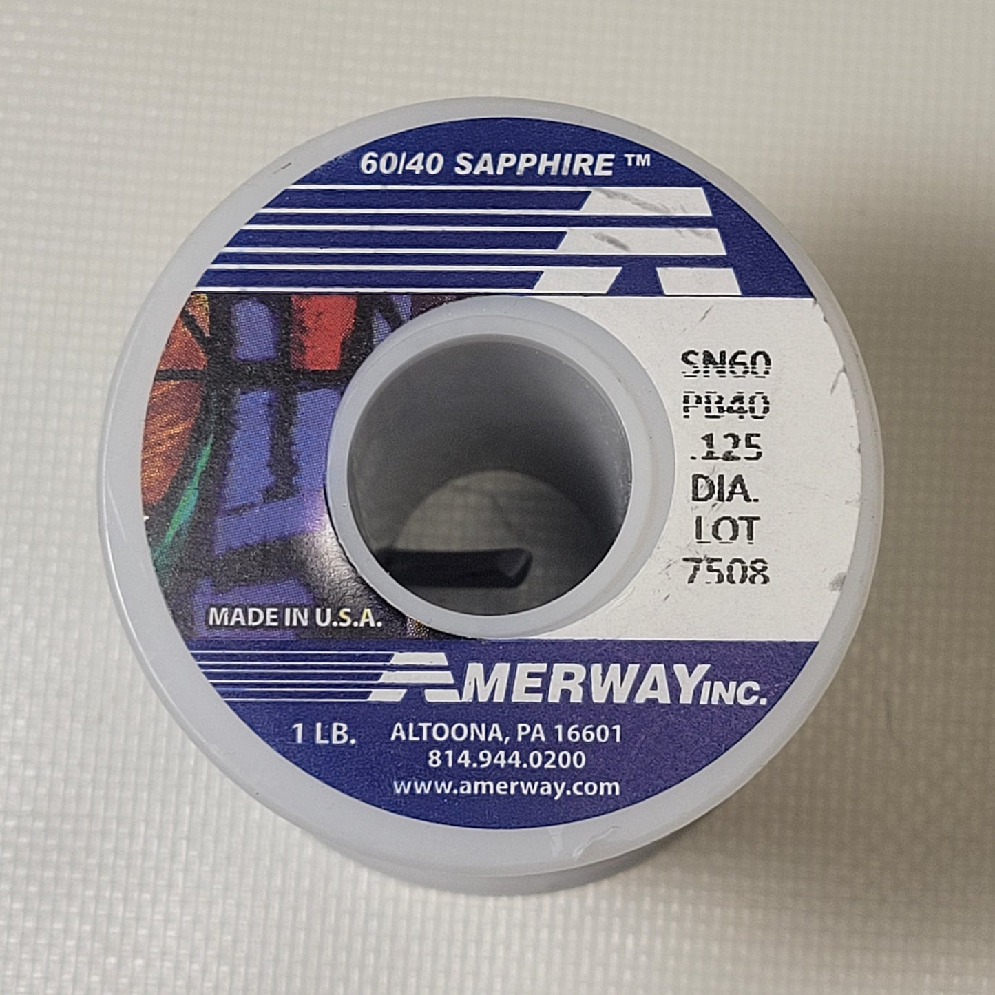 Amerway 60/40 Solder Roll - 1 lb (16 oz)