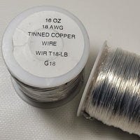 Tinned Copper Wire (18 Gauge) - 1 lb (16 oz)