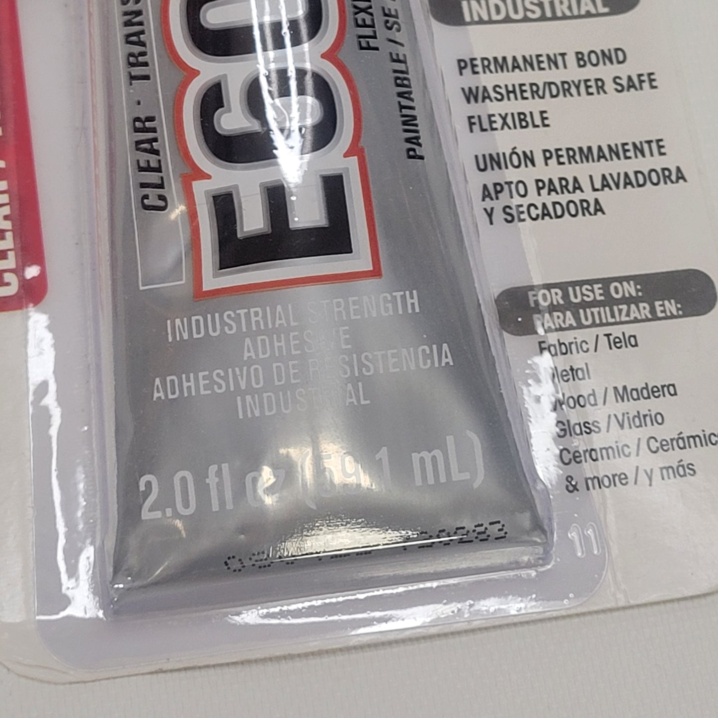 E6000 Clear Glue / Adhesive - 2 oz (60 ml) Tube