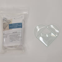 Project Kit: 4" Clear Multi Beveled Heart