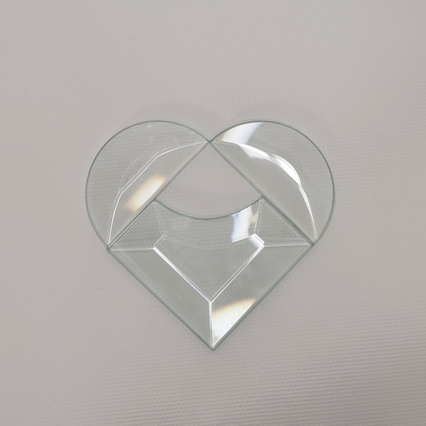 Project Kit: 4" Clear Multi Beveled Heart