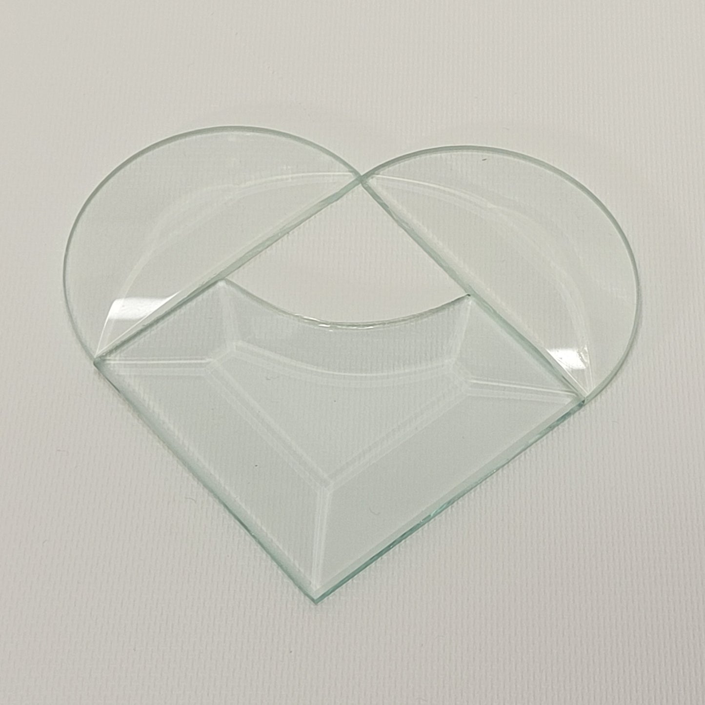 Project Kit: 4" Clear Multi Beveled Heart