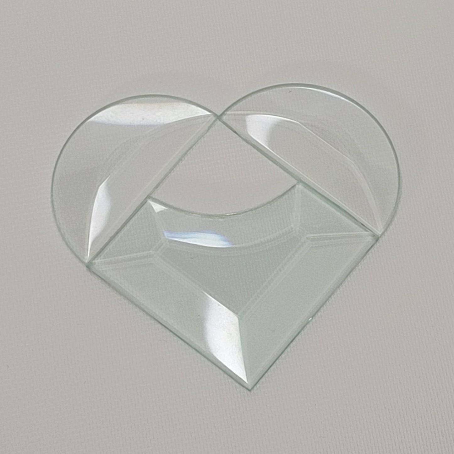 Project Kit: 4" Clear Multi Beveled Heart