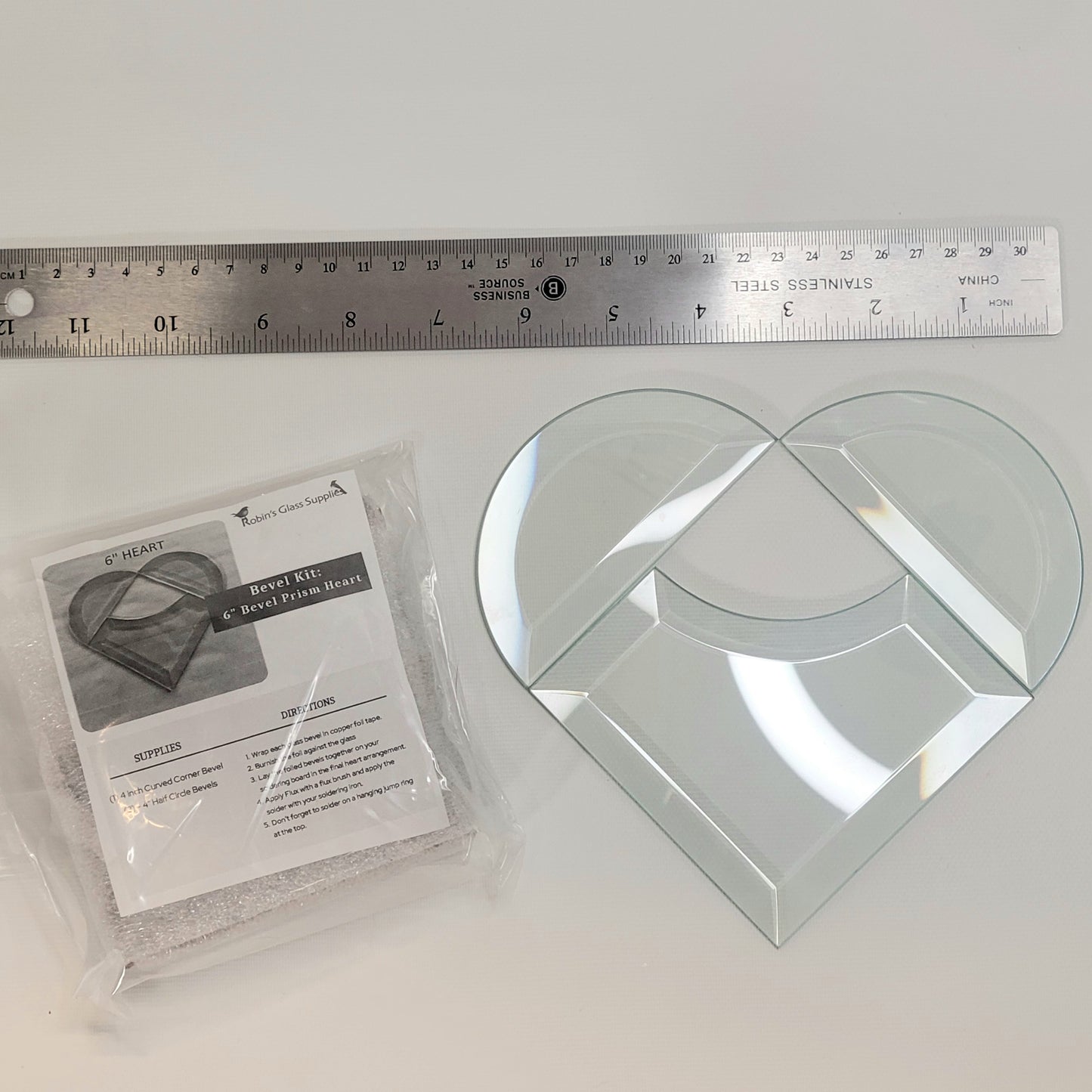 Project Kit: 6" Curved Corner Beveled Heart