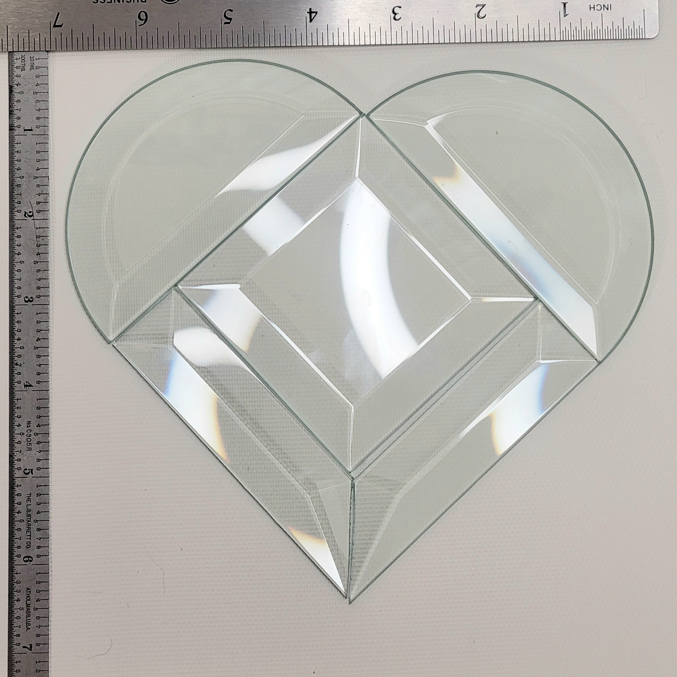 Project Kit: 7" Multi Beveled Heart (3"Sq Center)