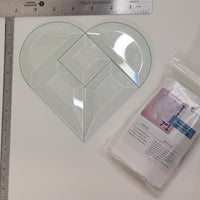 Project Kit: 7" Multi Beveled Heart (2" Sq Center)