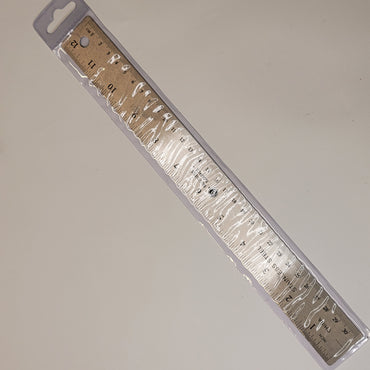 12-Inch Stainless Steel Ruler with No-Slip Cork Back