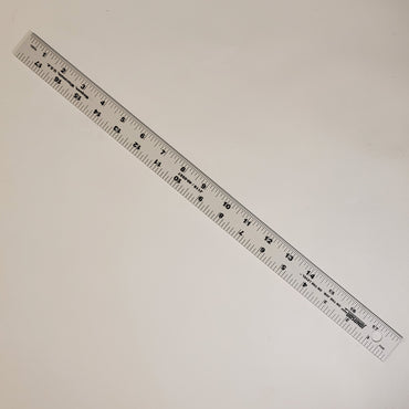 18-Inch Stainless Steel Ruler with No-Slip Cork Back