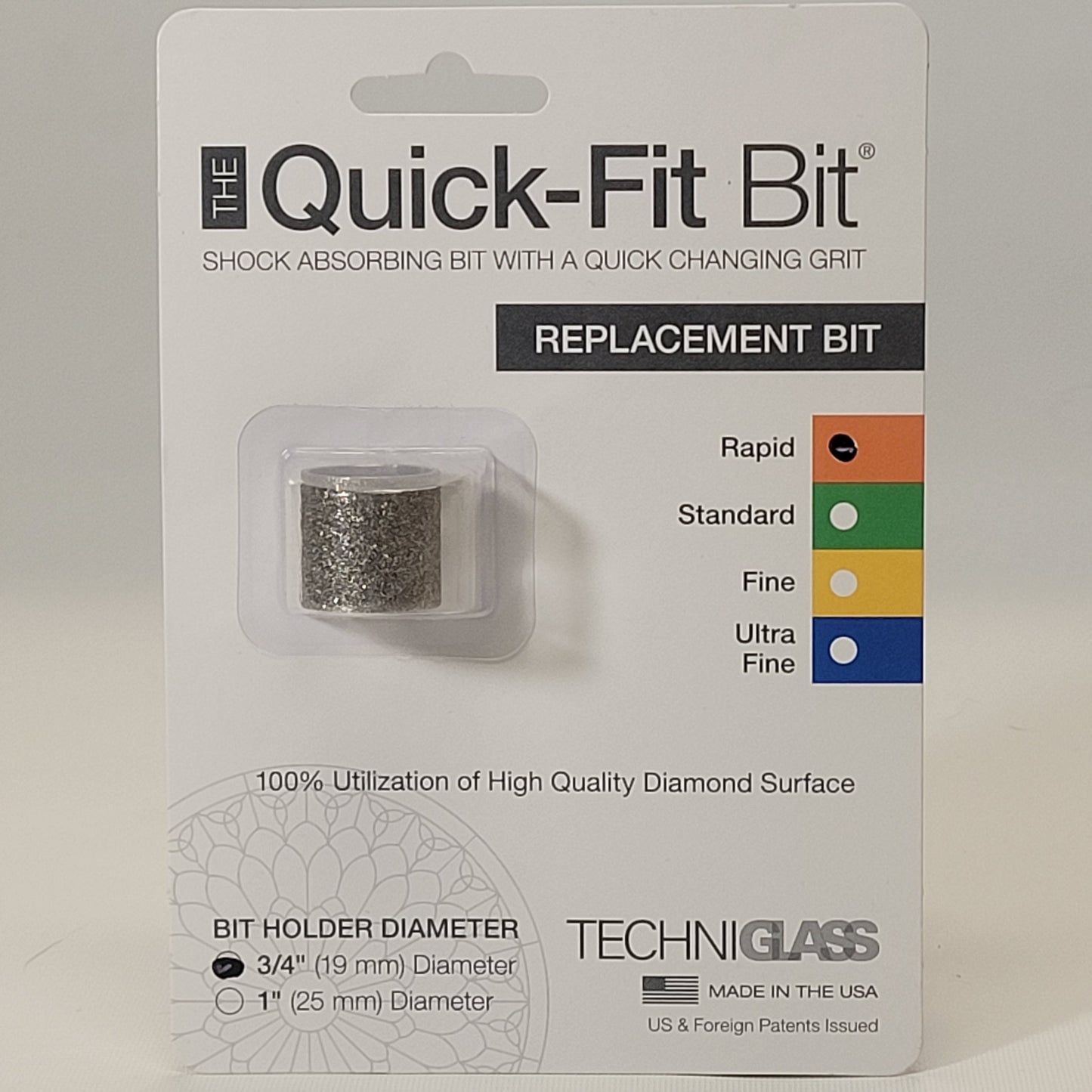 Quick-Fit Sleeve – 3/4" (Rapid) Coarse Grit Replacement Bit