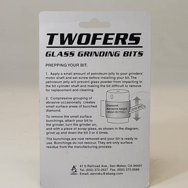 Aanraku Twofers -  1" Grinder Bits  - Standard Grit (100/120 Grit)