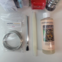 Solder Art Starter Kit | Iron, Stand, Gel Flux, Flux Brush, Solder, Fid