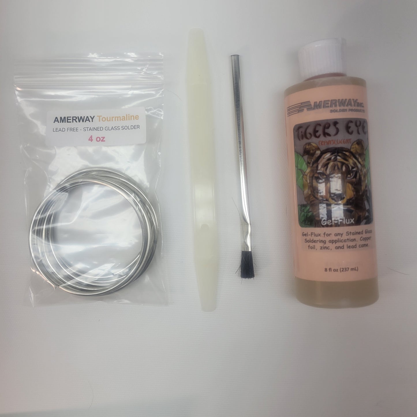 Solder Art Starter Kit | Iron, Stand, Gel Flux, Flux Brush, Solder, Fid