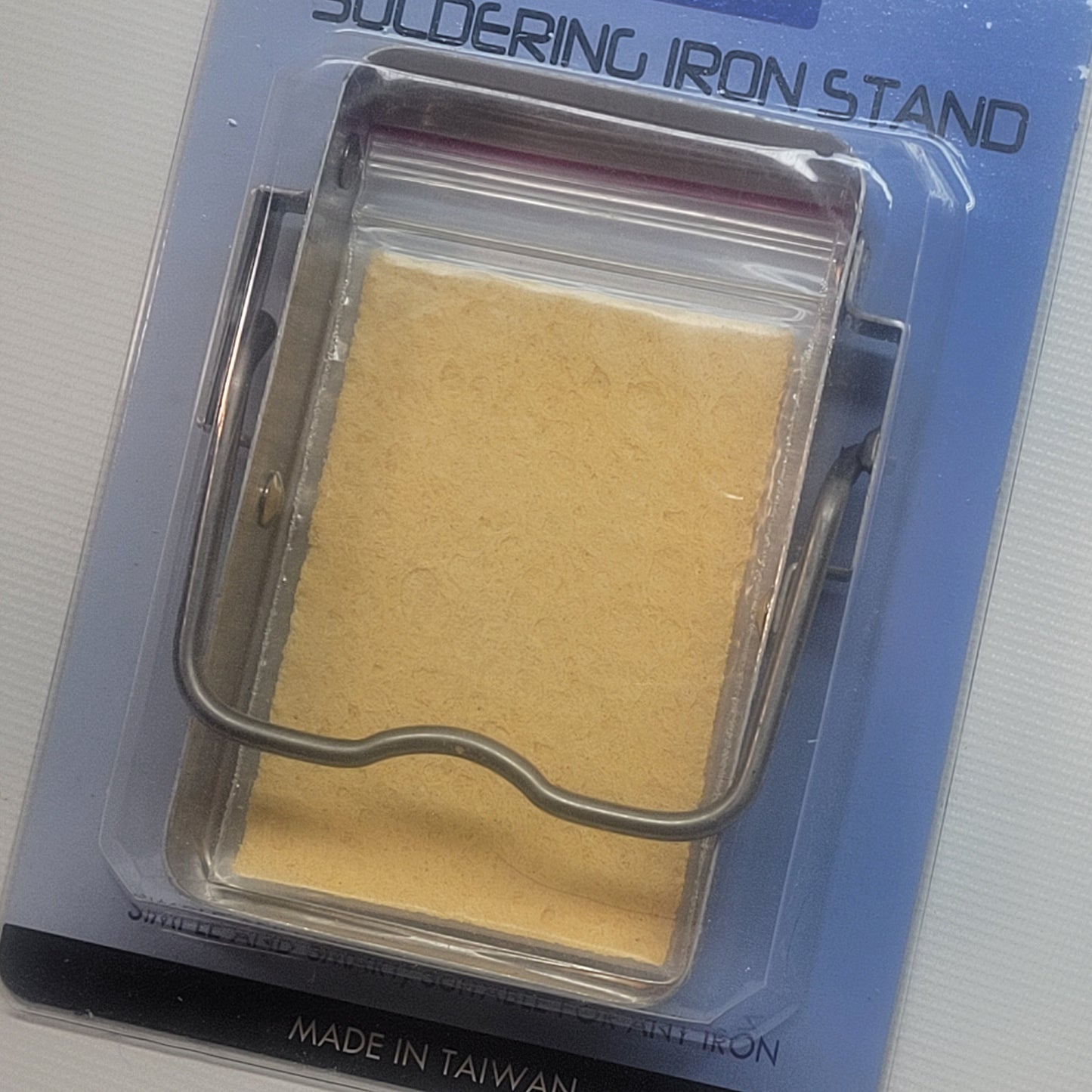 Simple Soldering Iron Prop-Style Stand – With Cleaning Sponge