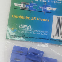 Aanraku - 25 Pack Lead & Glass Stop Blocks with 25 Horseshoe Nails