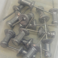 5/8” Leponitt Steel Point Aluminum Push-Pins | 25 or 100 Pack