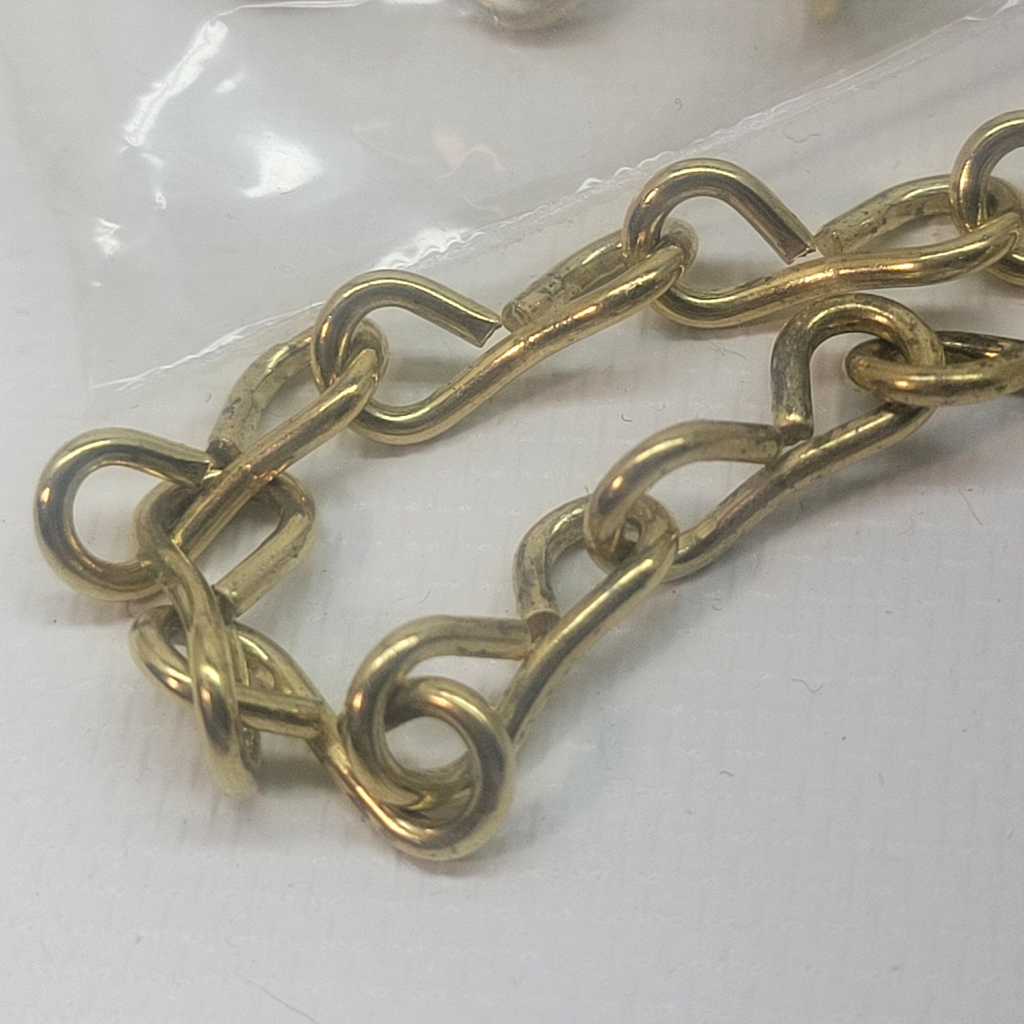 18g Brass Plated Jack Chain (5 Feet)