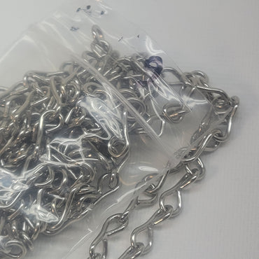 18g Silver Plated Jack Chain (5 Feet)