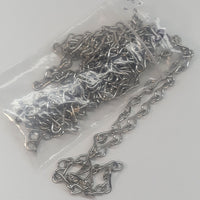 18g Silver Plated Jack Chain (5 Feet)