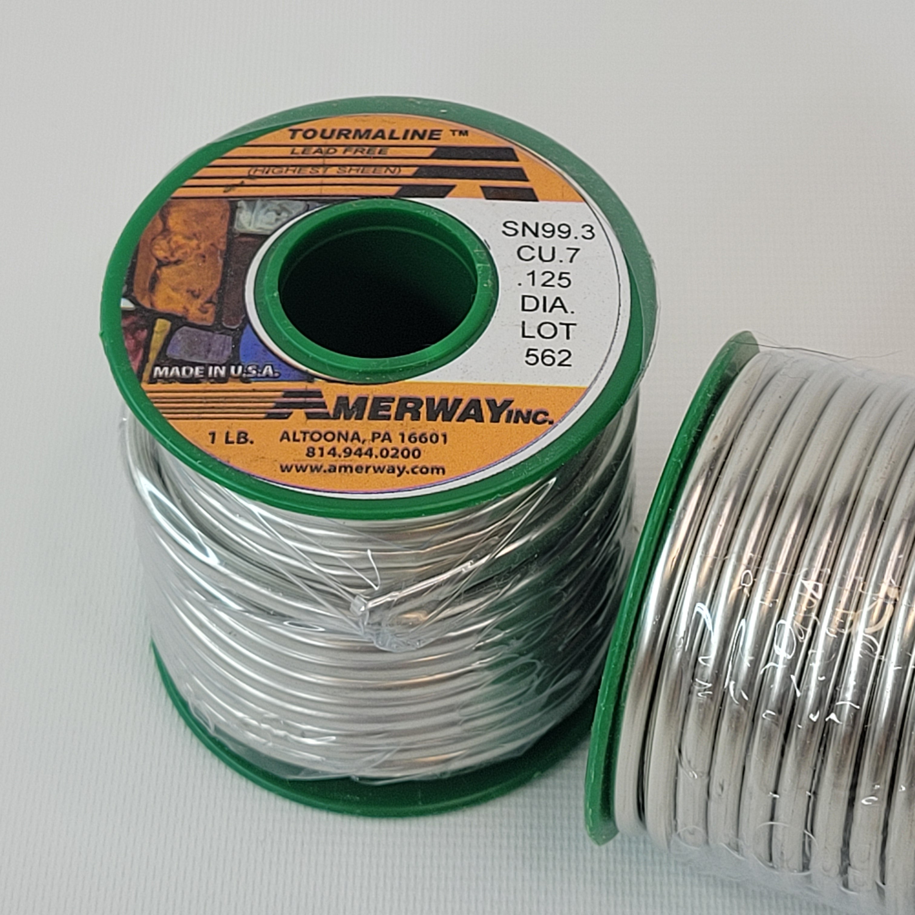 Amerway Tourmaline Lead Free Solder Roll - 1 lb (16 oz)