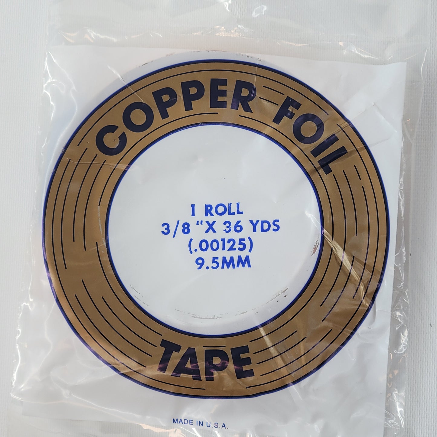 3/8" EDCO Copper Foil Tape (36 yds)