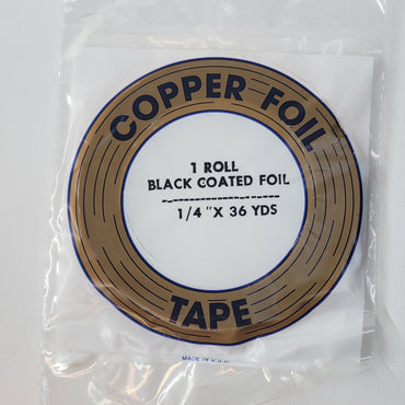 1/4" EDCO Black Back Copper Foil Tape (36 yds)