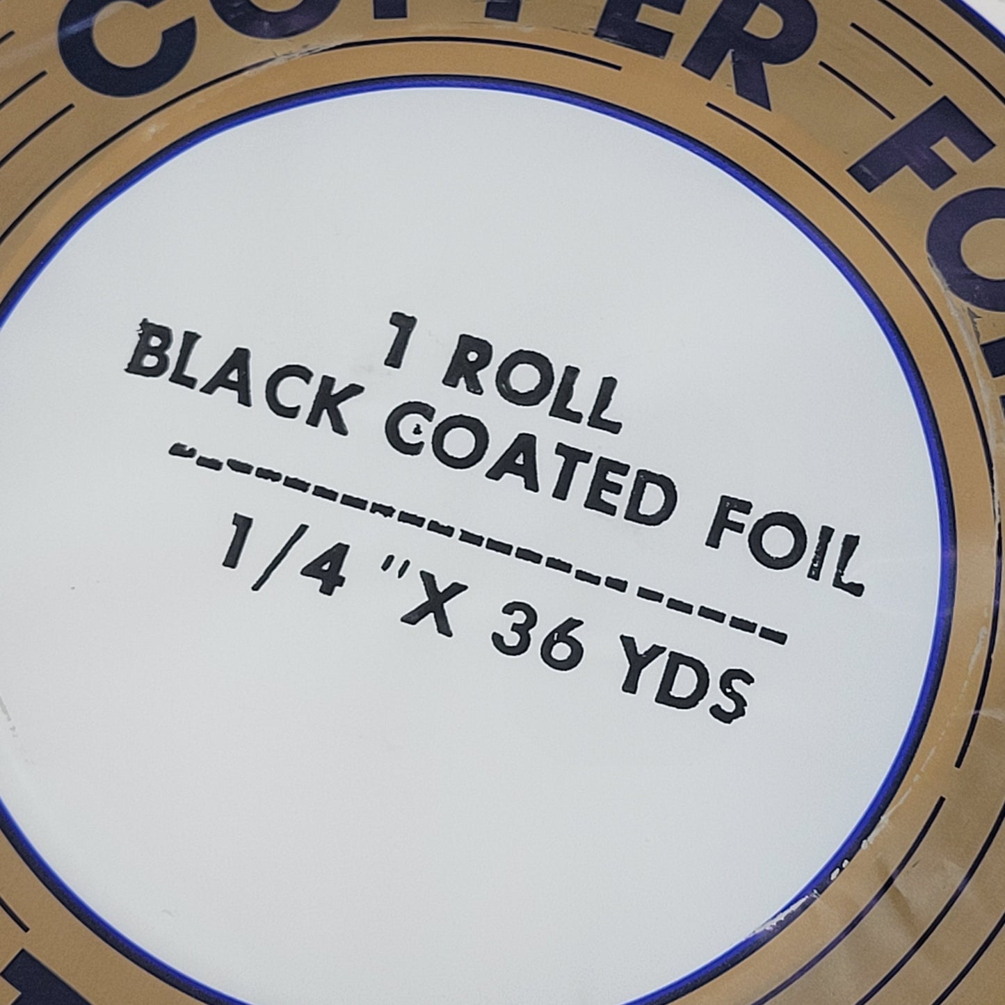 1/4" EDCO Black Back Copper Foil Tape (36 yds)