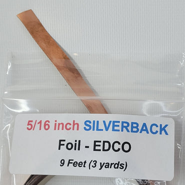 5/16" EDCO Silver Back Copper Foil Tape (9 ft)