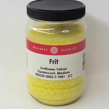 Sunflower Yellow Bullseye Glass Frit (90 COE) | 2 oz