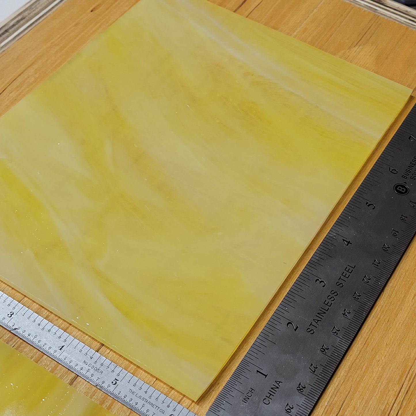 Cadmium Yellow - Olive Oil Stained Glass – Wissmach - 2 Sheets