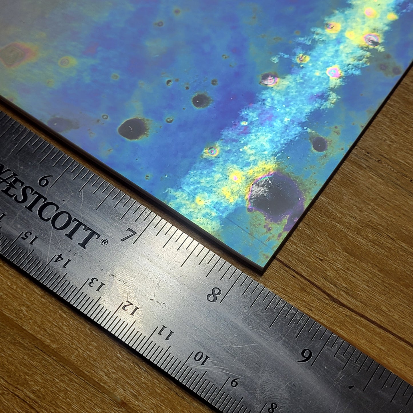 White Iridescent Stained Glass - 2 Sheets (6"x8")