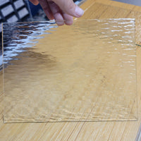 Clear Raindown Stained Glass - 2 Sheets (6"x8")