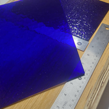 Cobalt Blue Cathedral Classic Wissmach Stained Glass - 2 Sheets (6"x8")