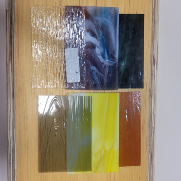 6 Piece Stained Glass Variety Pack - 4x6 inch pieces