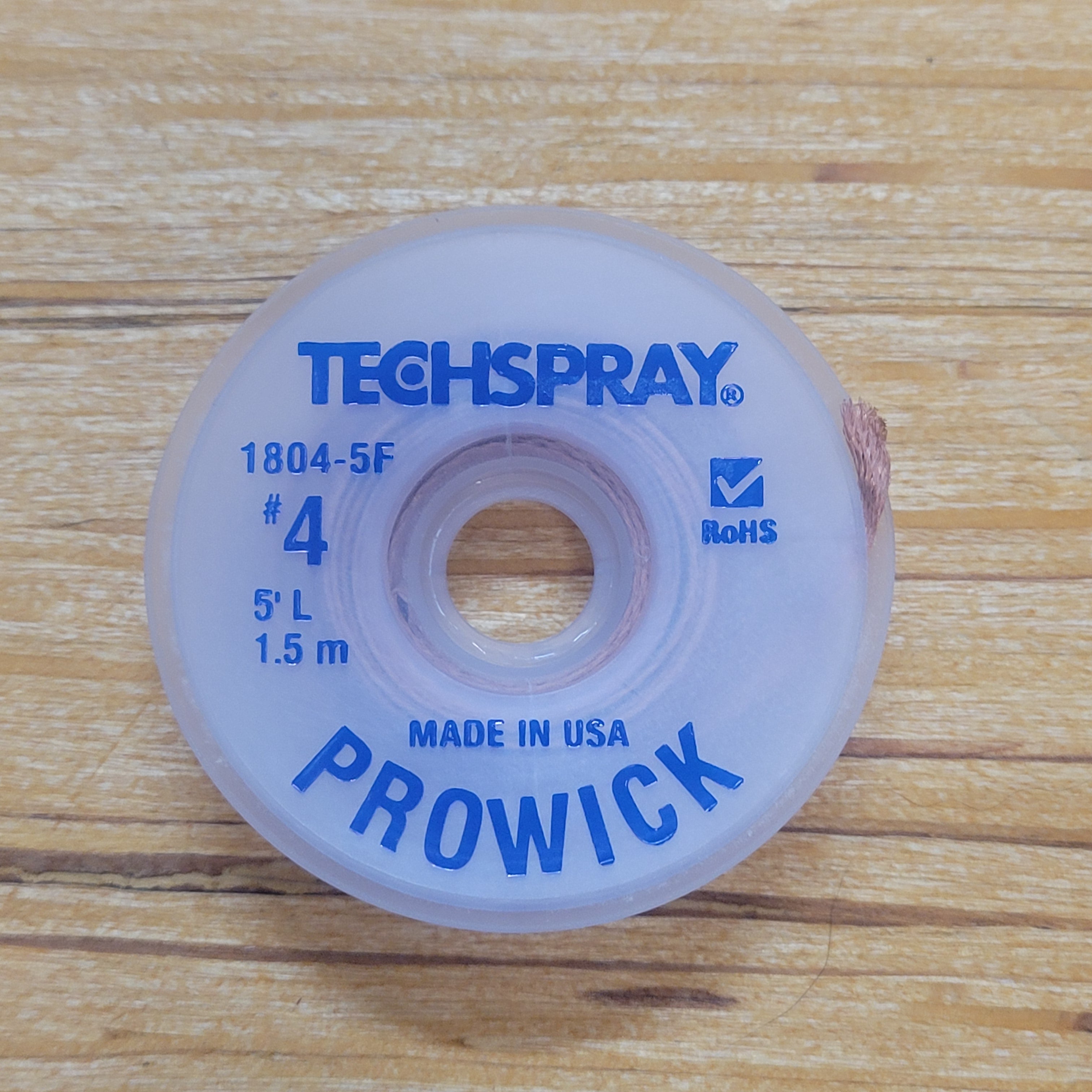 Techspray Pro Wick Solder Wick | 5 ft, 0.098" Wide