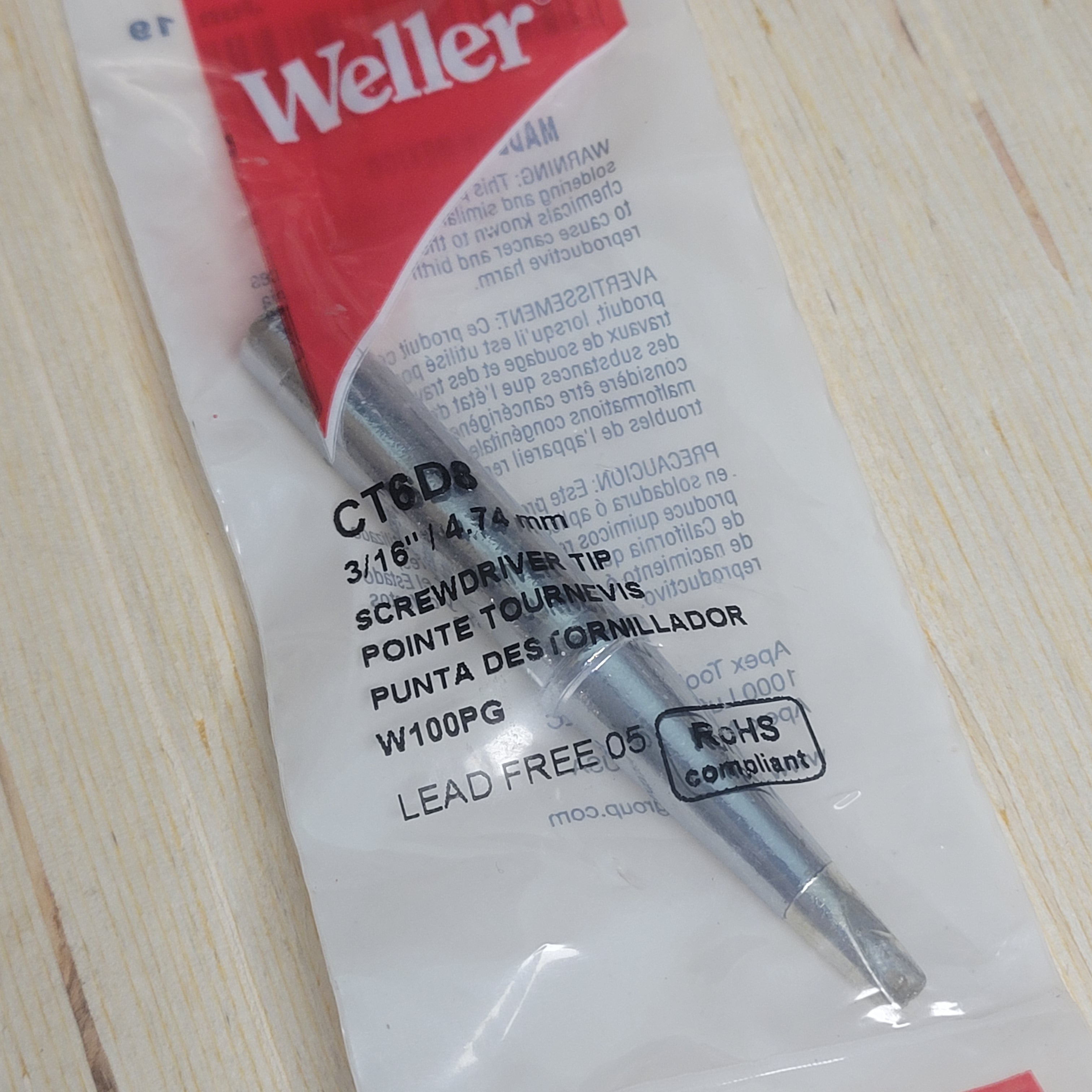 1/4" Tip for Weller W100PG