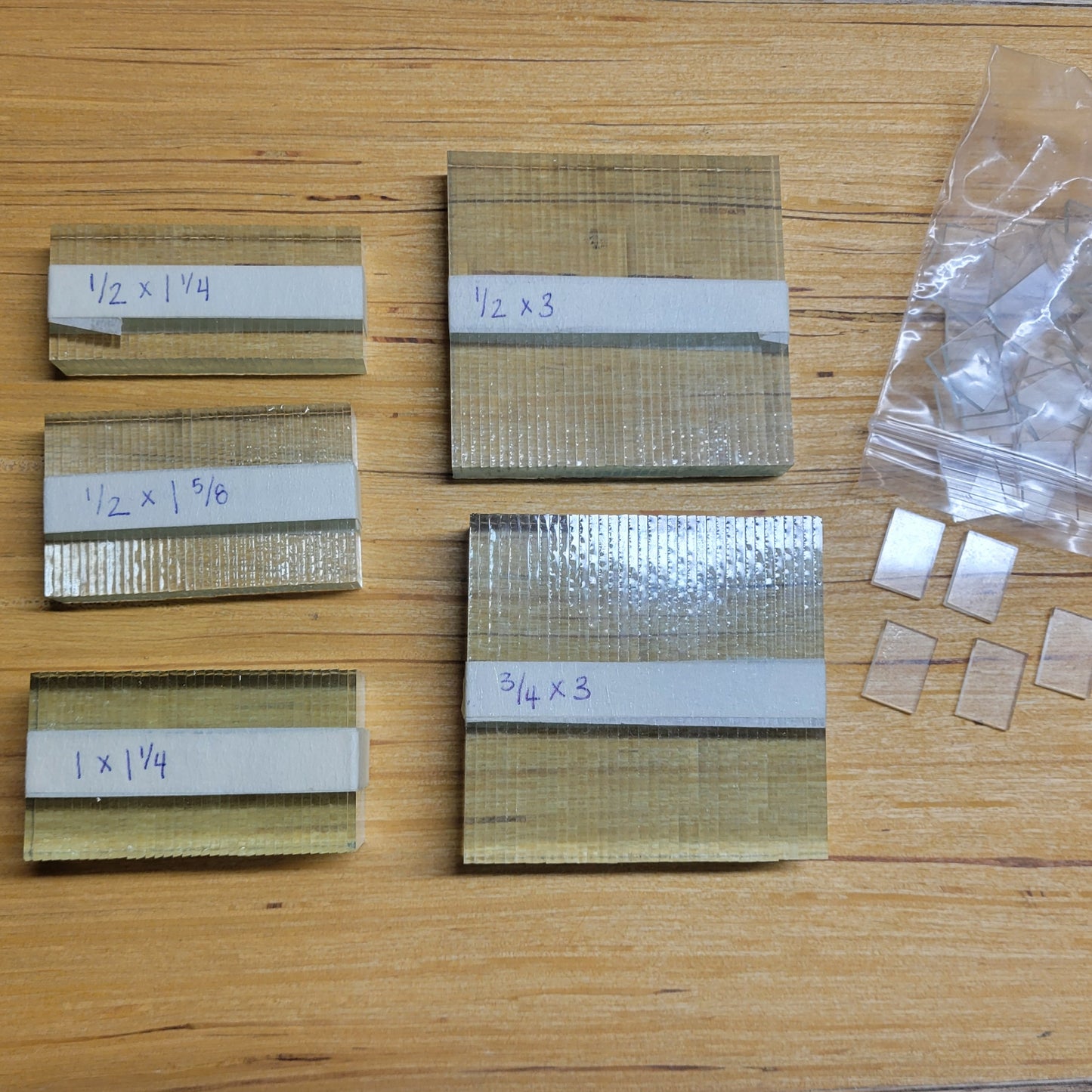 CLEARANCE Mixed Flat Glass Pack | 6 Sizes, 180 Pieces