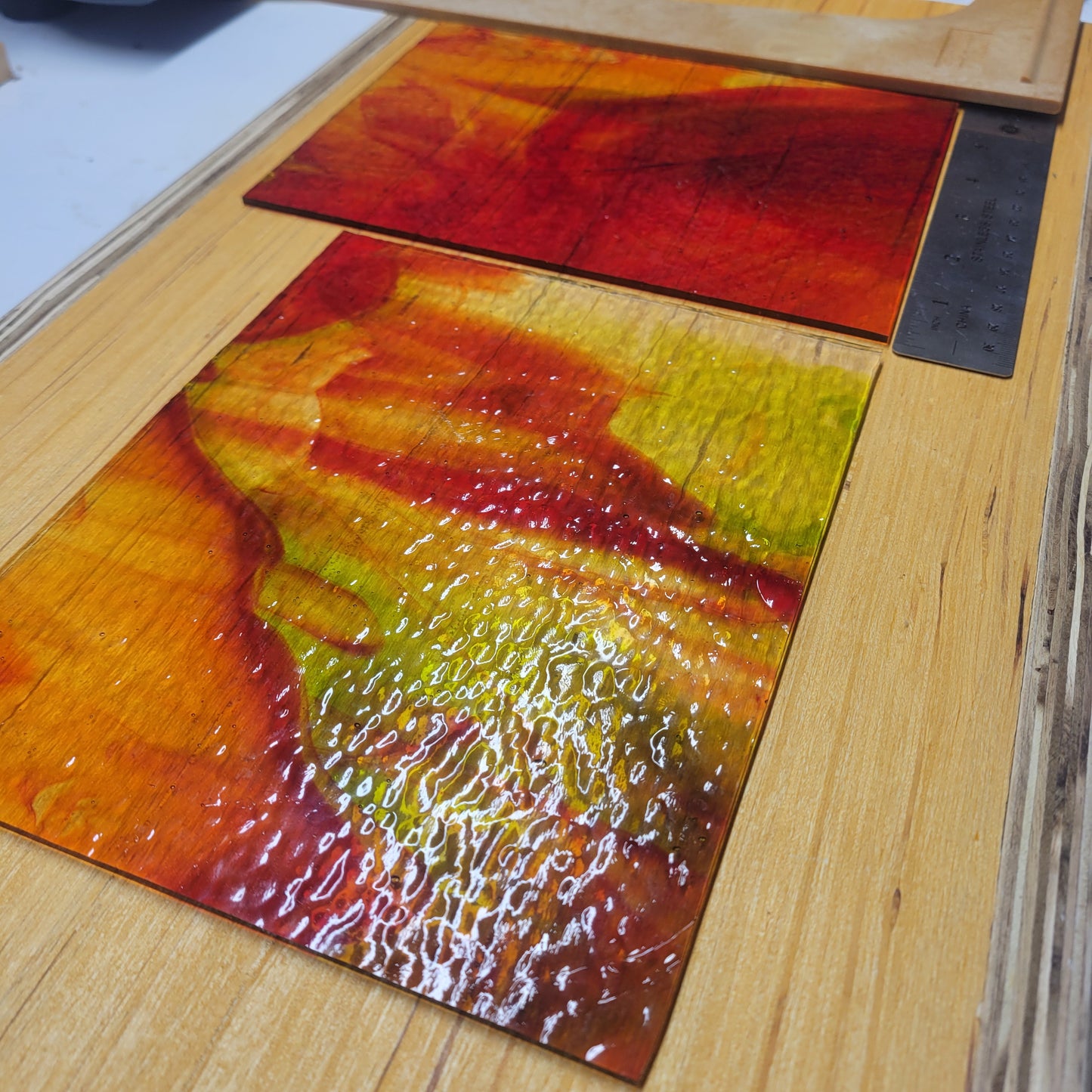 Saffron Classic - Wissmach Stained Glass - 2 Sheets (6"x8")
