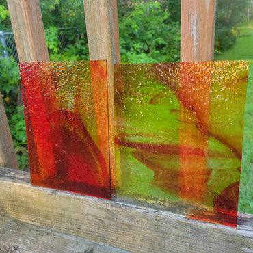 Saffron Classic - Wissmach Stained Glass - 2 Sheets (6"x8")