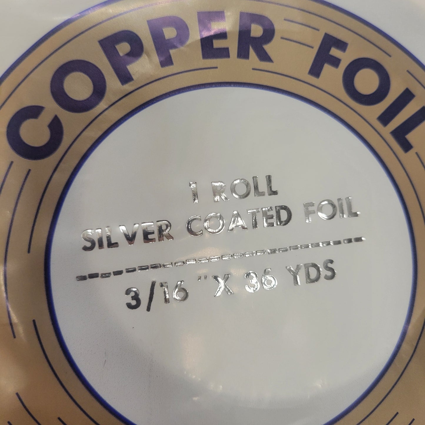 3/16" EDCO Silver Back Copper Foil Tape (36 yds)