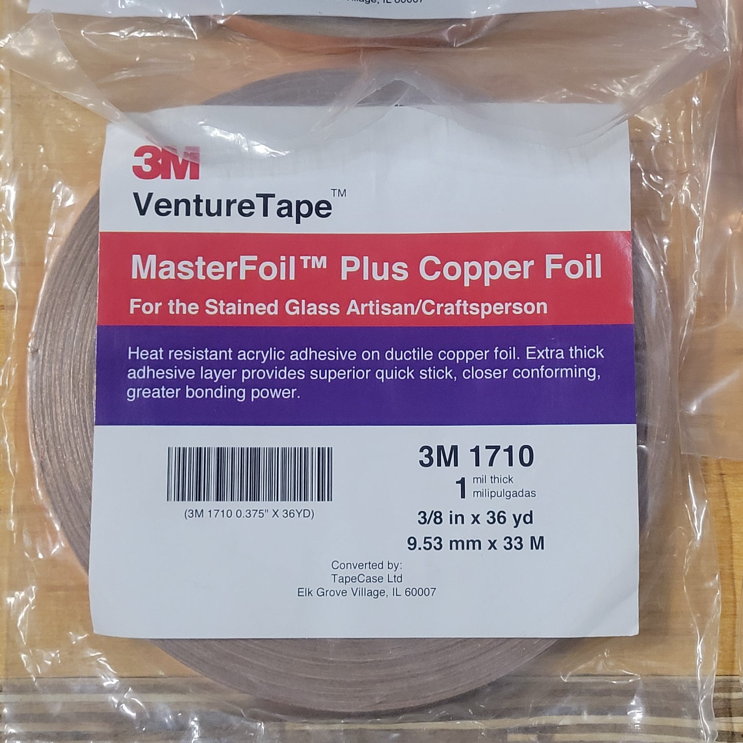CLEARANCE 3M Venture Tape 1/2" Copper Foil | Lot of 5 Rolls