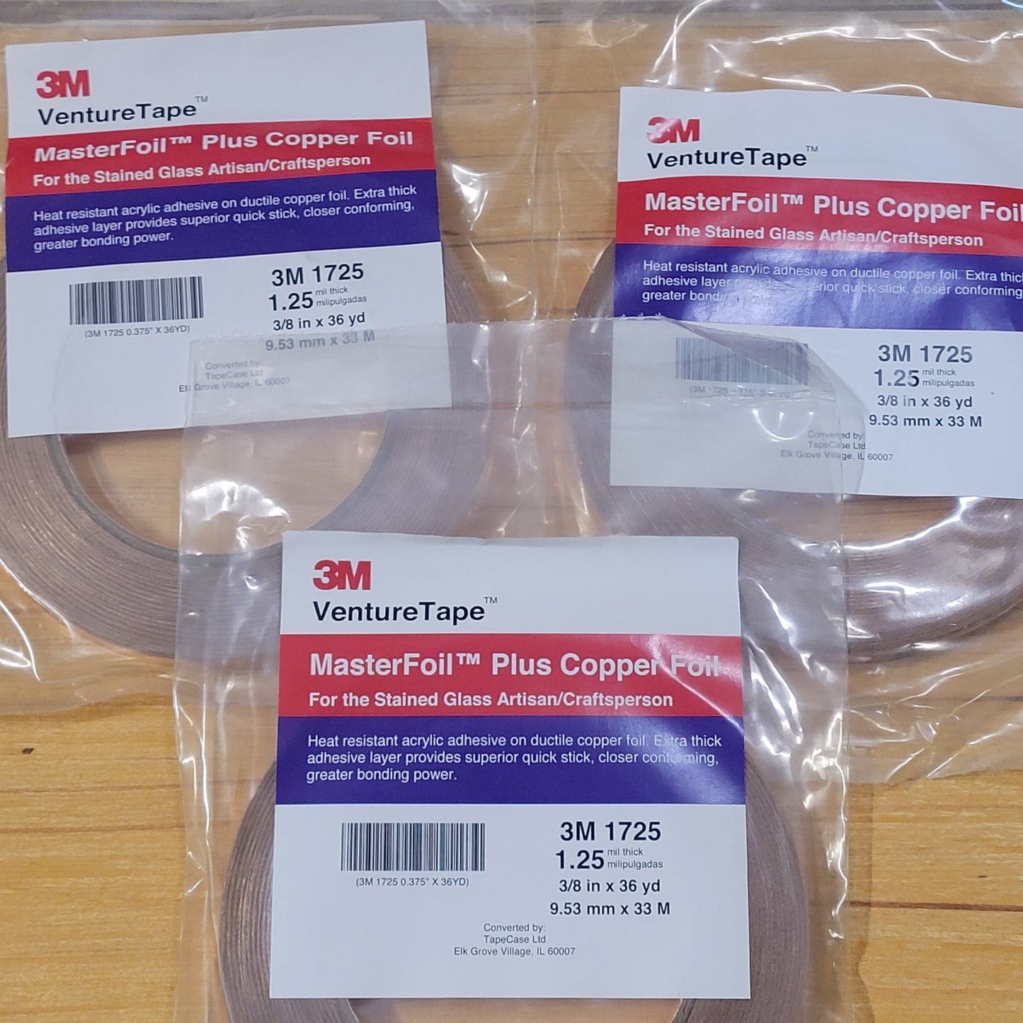 CLEARANCE 3M Venture Tape 1/2" Copper Foil | Lot of 5 Rolls