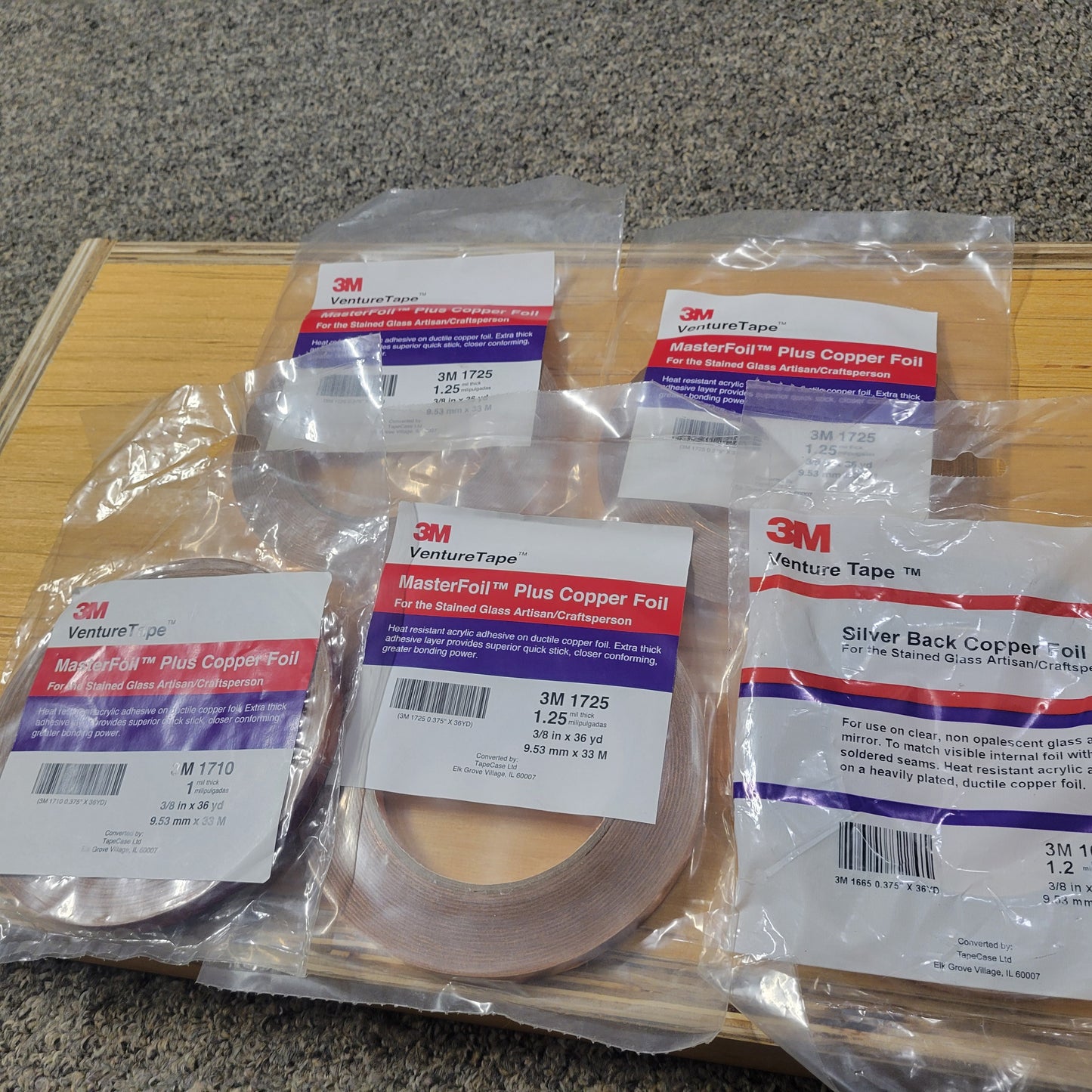 CLEARANCE 3M Venture Tape 1/2" Copper Foil | Lot of 5 Rolls