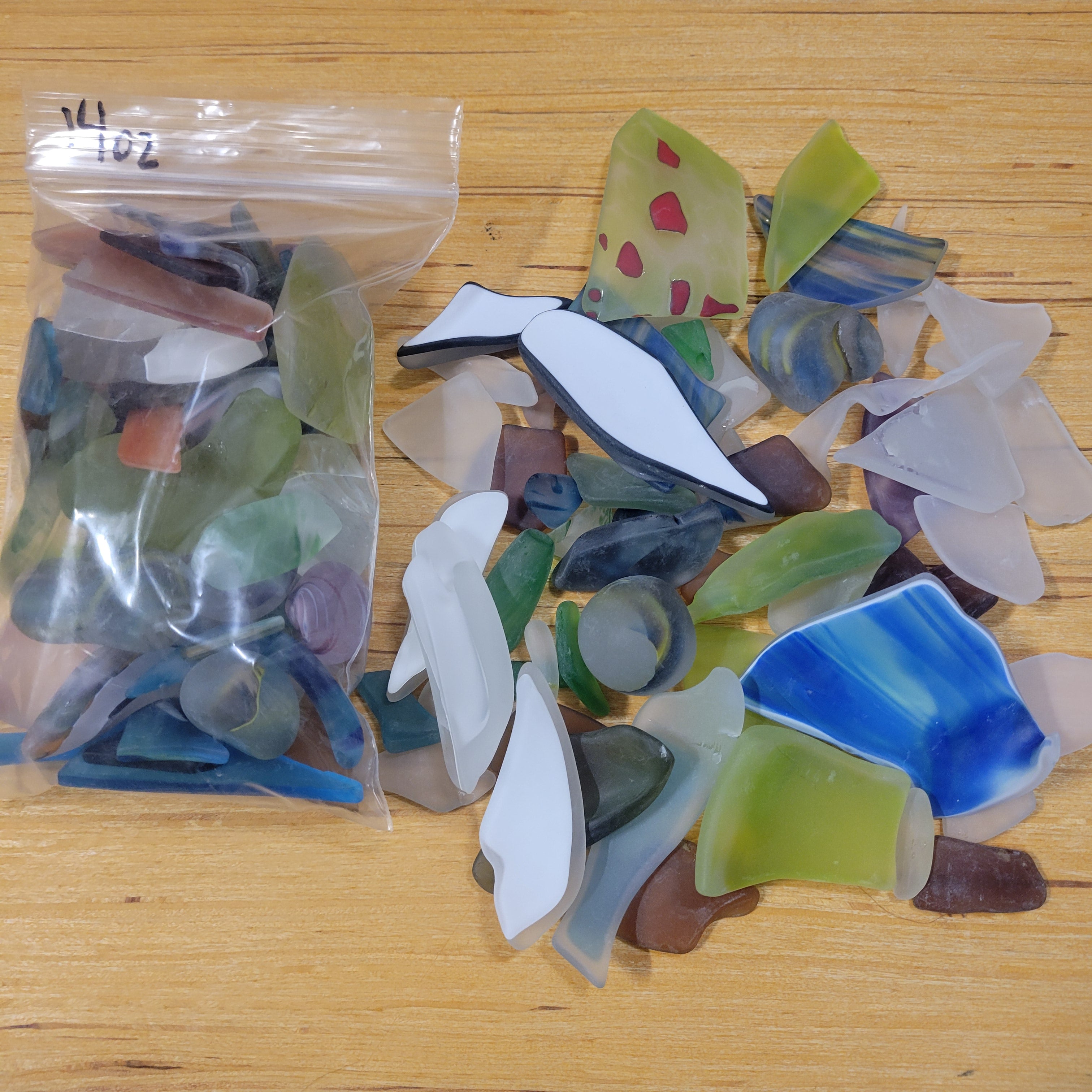 14 oz Tumbled Colored Glass | Recycled Hot Glass COE96