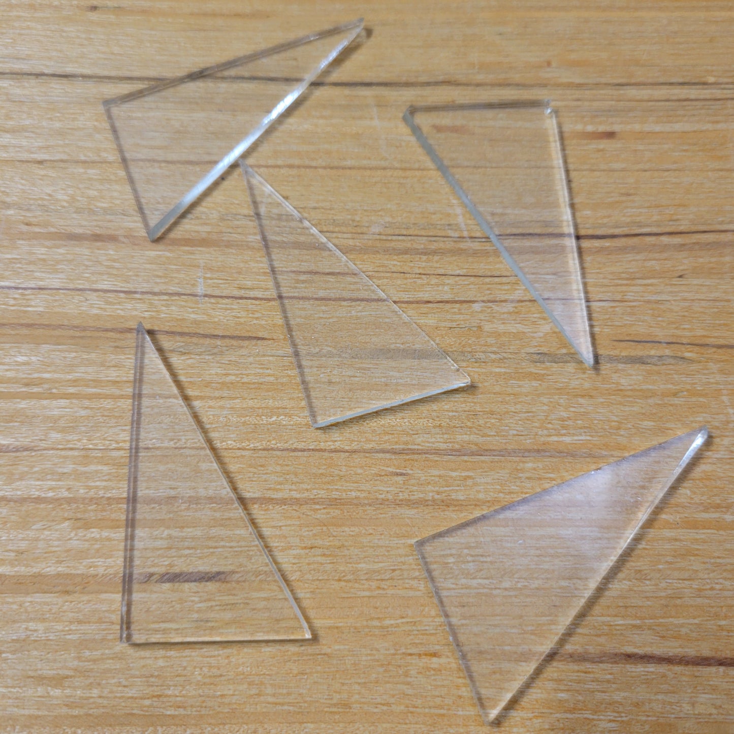 CLEARANCE Flat Glass Right Triangle Bundle | 1" × 2" (100+ Pieces)