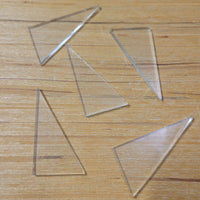 CLEARANCE Flat Glass Right Triangle Bundle | 1" × 2" (100+ Pieces)