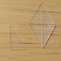 CLEARANCE Flat Glass Right Triangle Bundle | 1" × 2" (100+ Pieces)