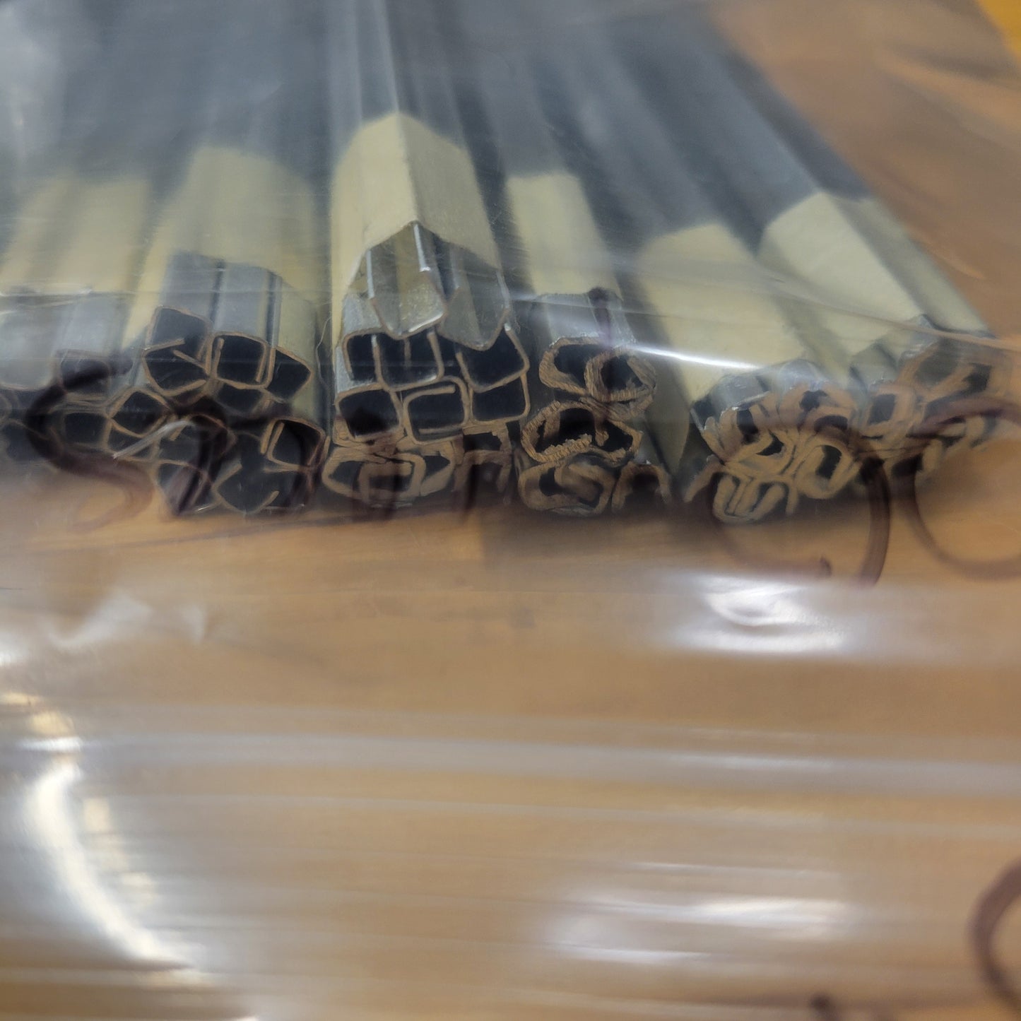 CLEARANCE 10" Zinc U-Came Channel Strips | 1/8" Face, 100 Pack