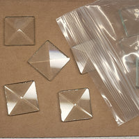 CLEARANCE ¾" Rectangle Bevel Glass Pack | 30 Pieces